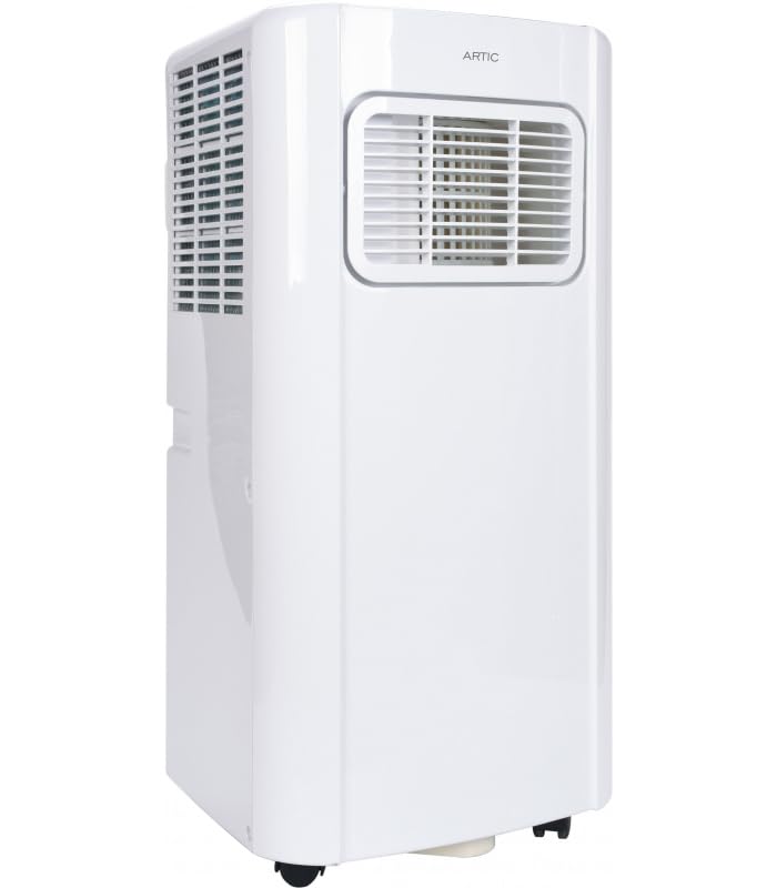 facula Aire Acondicionado Portátil 3 en 1 Artic 7000 BTU, Refrigeración, Ventilación y Deshumidificación, con Temporizador