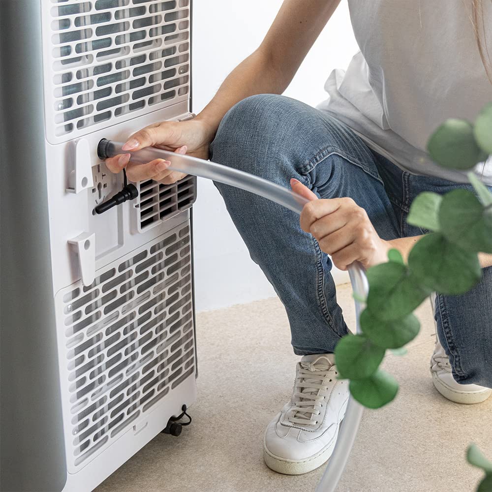 Cecotec Aire Acondicionado Portátil ForceClima 9100 con Mando a Distancia, 9000 BTU, Bajo Consumo, Pantalla LED, 4 Modos, 2 Velocidades, Cobertura 20-25 m²