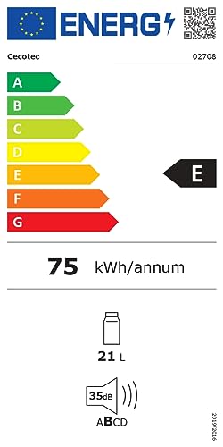 Cecotec Vinoteca 8 Botellas Bolero GrandSommelier 830 CoolWood, Termoeléctrica, Silenciosa, Temperatura 8-18ºC, Panel Táctil, Display, Eco-Friendly
