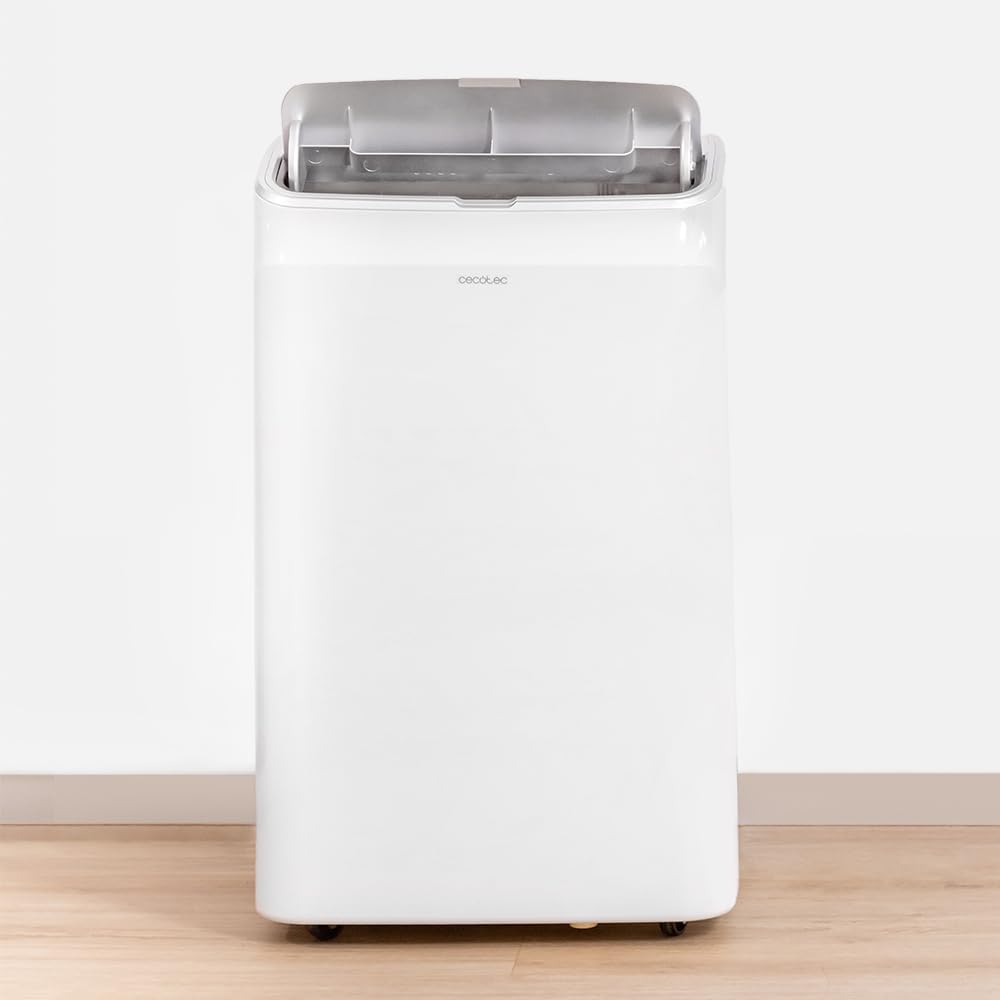 **Cecotec Aire Acondicionado Portátil ForceClima 12600 Heating, 12000 BTU, con Mando a Distancia y Bomba de Calor, Pantalla LED, 5 Modos, Función Deshumidificación, Cobertura 26-28 m²**