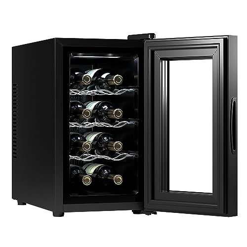 Cecotec Vinoteca 8 Botellas Bolero GrandSommelier 830 CoolCrystal, Termoeléctrica, Temperatura 8-18ºC, Panel Táctil, Display LED, Gas No Nocivo