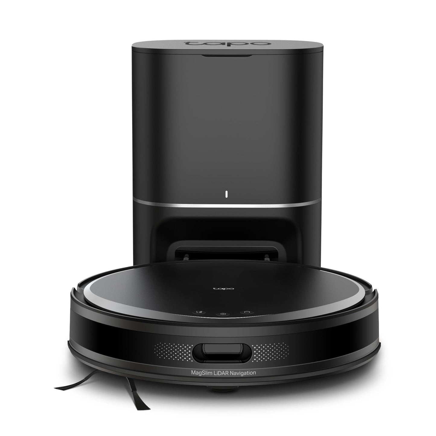 Tapo RV20 MAX Plus Robot Aspirador y Fregasuelos 4 en 1, 5300 Pa, Vaciado Automático 3 L, Navegación LiDAR+IMU, Limpieza Inteligente IQ+, Control por App