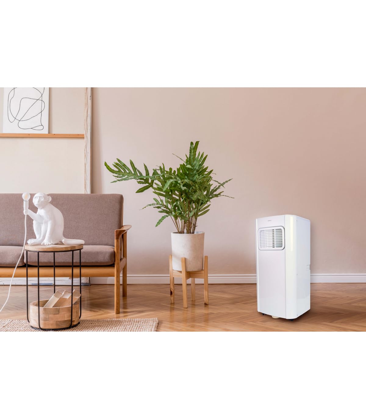 facula Aire Acondicionado Portátil 3 en 1 Artic 7000 BTU, Refrigeración, Ventilación y Deshumidificación, con Temporizador
