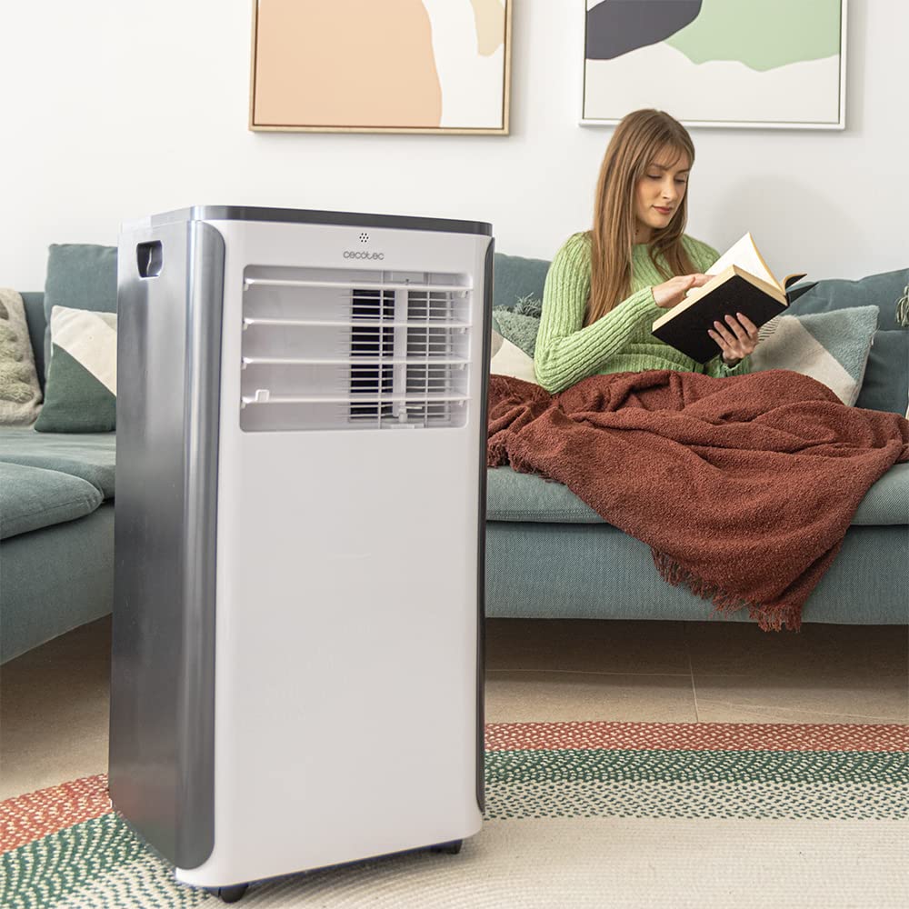 Cecotec Aire Acondicionado Portátil ForceClima 9500 Heating Connected, 9000 BTU, Bomba de Calor, Wifi, Mando a Distancia, Pantalla LED, 5 Modos, para 20-25 m²