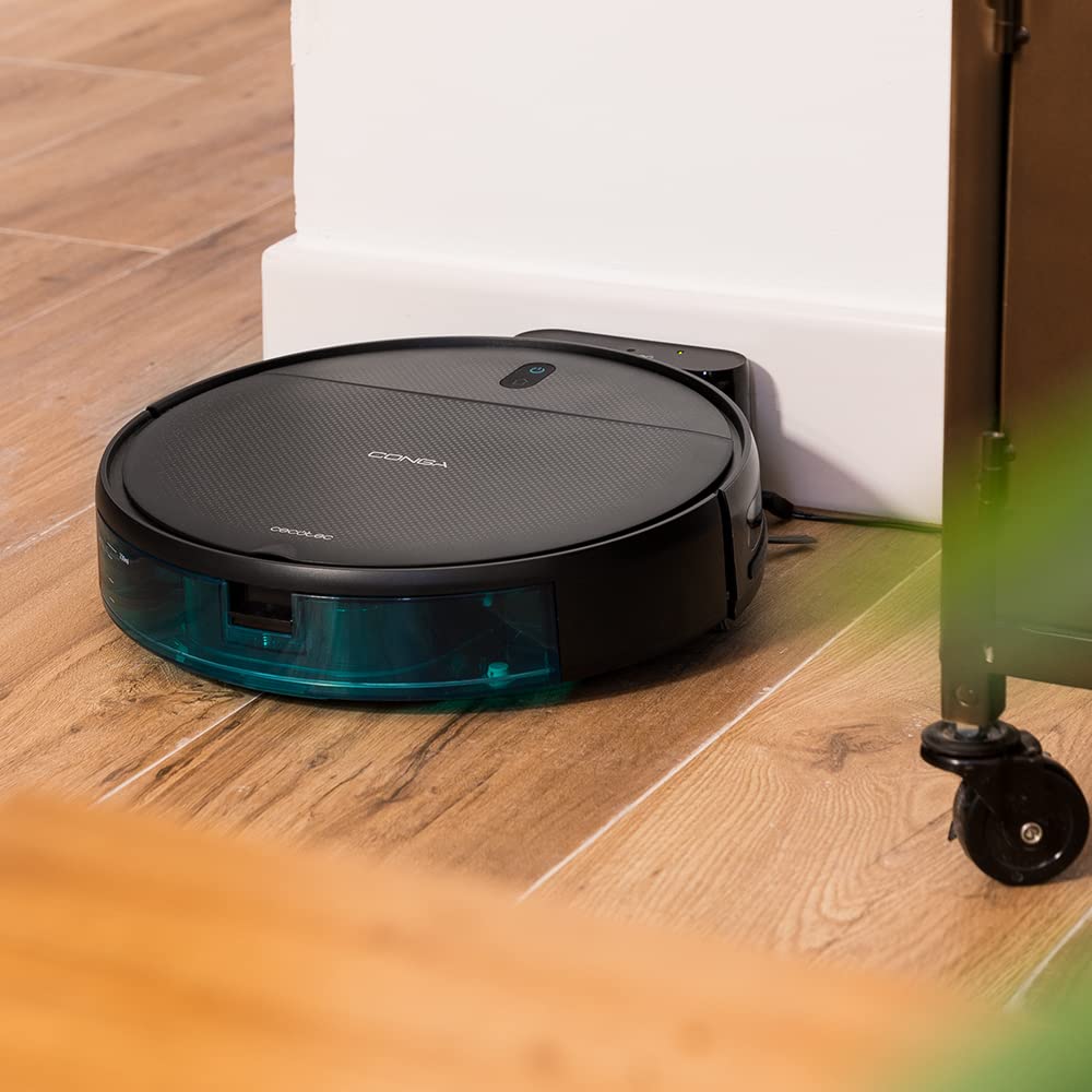 Cecotec Conga 999 Map X-Treme Robot Aspirador, 2000 Pa, Navegación Giroscópica, Fregado con 2 Mopas, 2 Cepillos Laterales, 120 min Autonomía, Control App y Mando