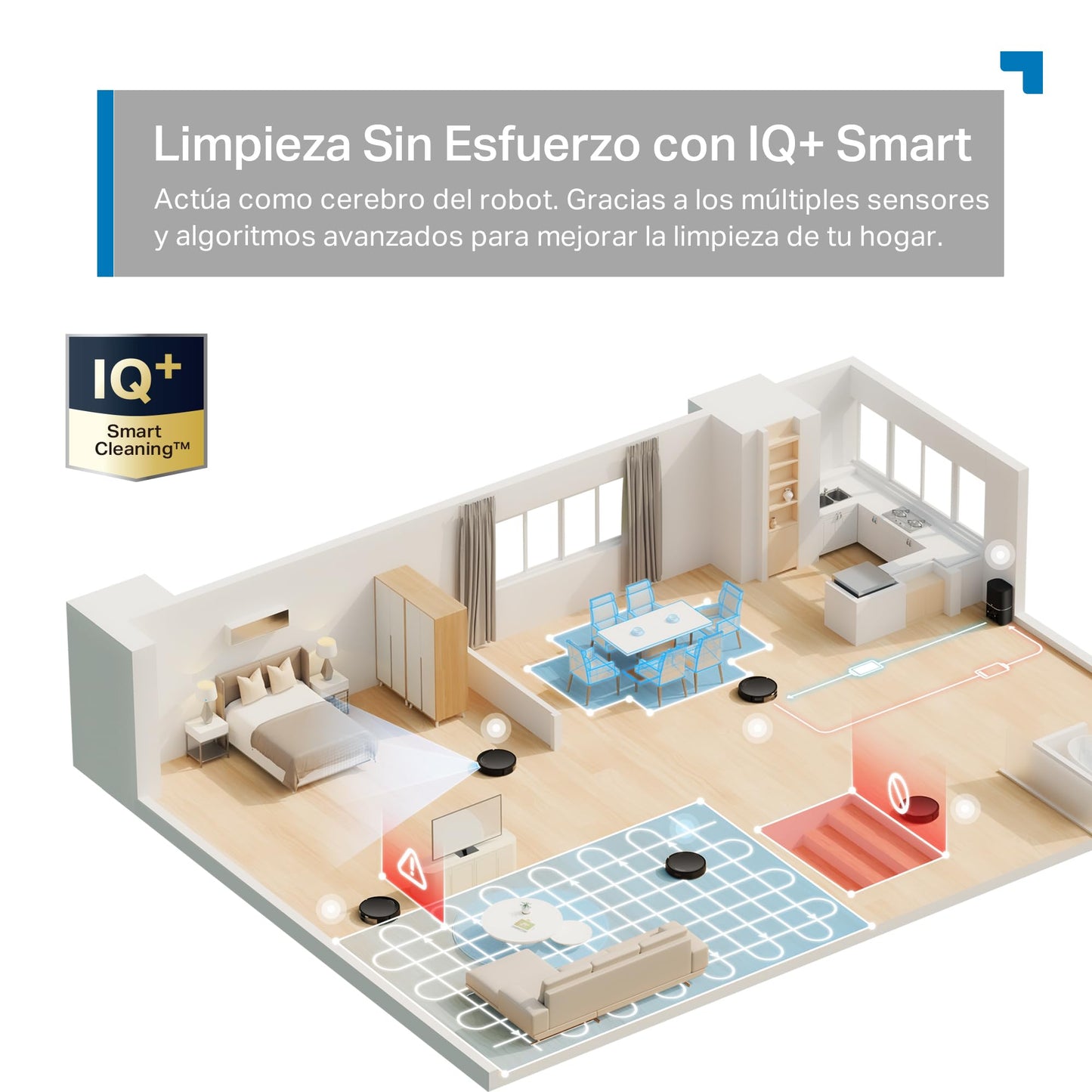 Tapo RV20 MAX Plus Robot Aspirador y Fregasuelos 4 en 1, 5300 Pa, Vaciado Automático 3 L, Navegación LiDAR+IMU, Limpieza Inteligente IQ+, Control por App