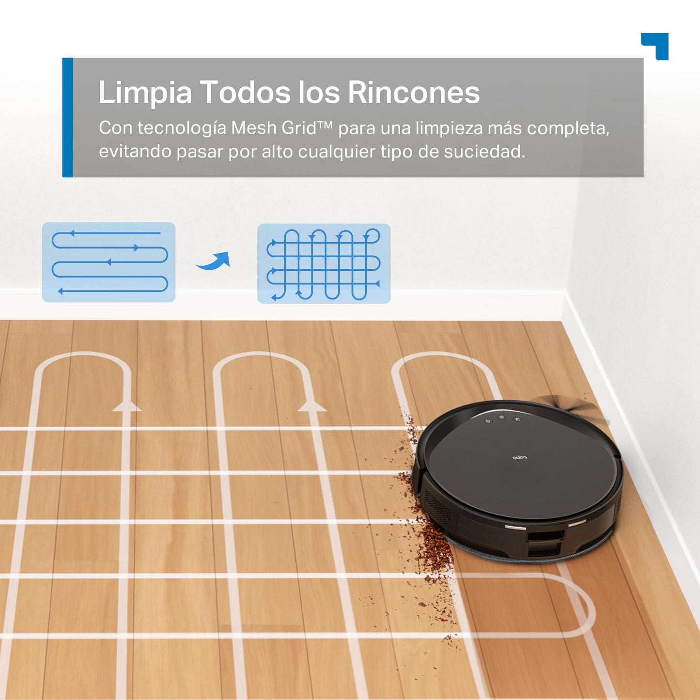 Tapo RV20 MAX Plus Robot Aspirador y Fregasuelos 4 en 1, 5300 Pa, Vaciado Automático 3 L, Navegación LiDAR+IMU, Limpieza Inteligente IQ+, Control por App
