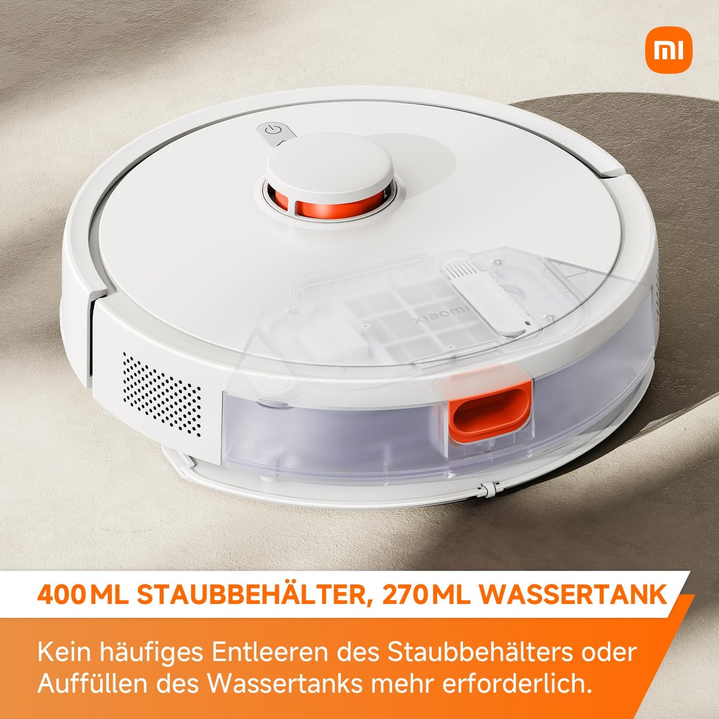 Xiaomi Robot Vacuum S20 Robot Aspirador y Fregasuelos, 5000 Pa, Navegación Láser LDS, Limpieza en Zigzag, Versión ES, Color Blanco